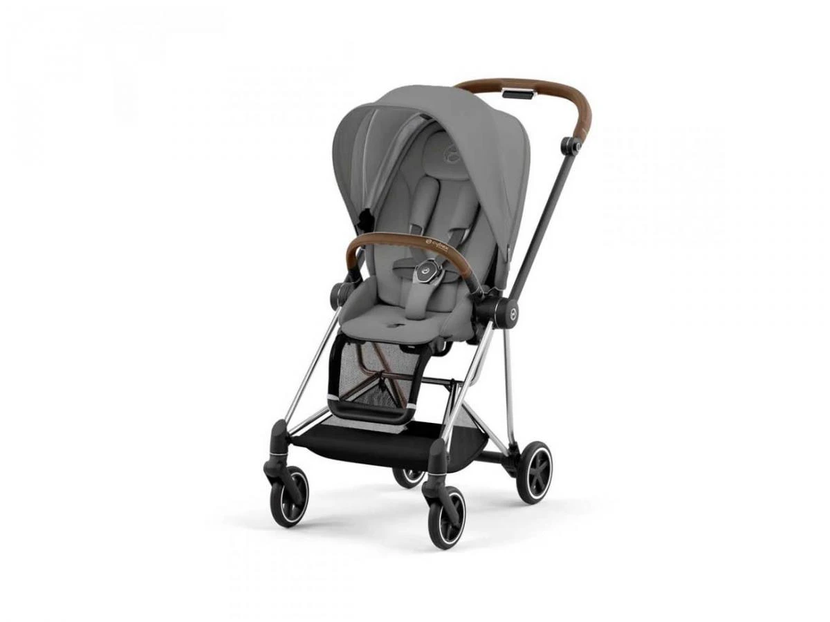 CYBEX BU549 - Poussette MIOS 3 Châssis Chrome Marron Habillage Soho Grey 1 CYBEX BU549 - Poussette MIOS 3 Châssis Chrome Marron Habillage Soho Grey