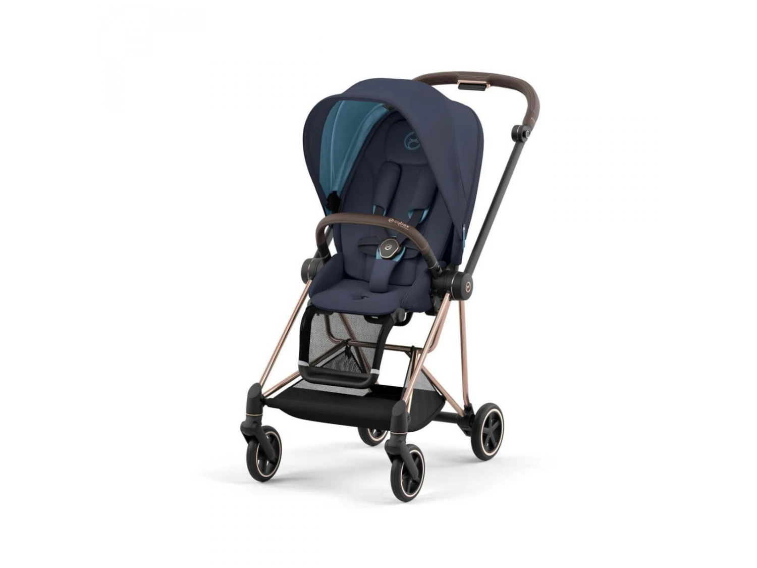 CYBEX BU550 - Poussette MIOS 3 Châssis Rose Gold Habillage Nautical Blue 1 CYBEX BU550 - Poussette MIOS 3 Châssis Rose Gold Habillage Nautical Blue