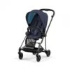 CYBEX BU551 - Poussette MIOS 3 Châssis Matt Black Habillage Nautical Blue