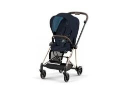 CYBEX BU562 - Poussette MIOS 3 Châssis Rose Gold Habillage Midnight Blue