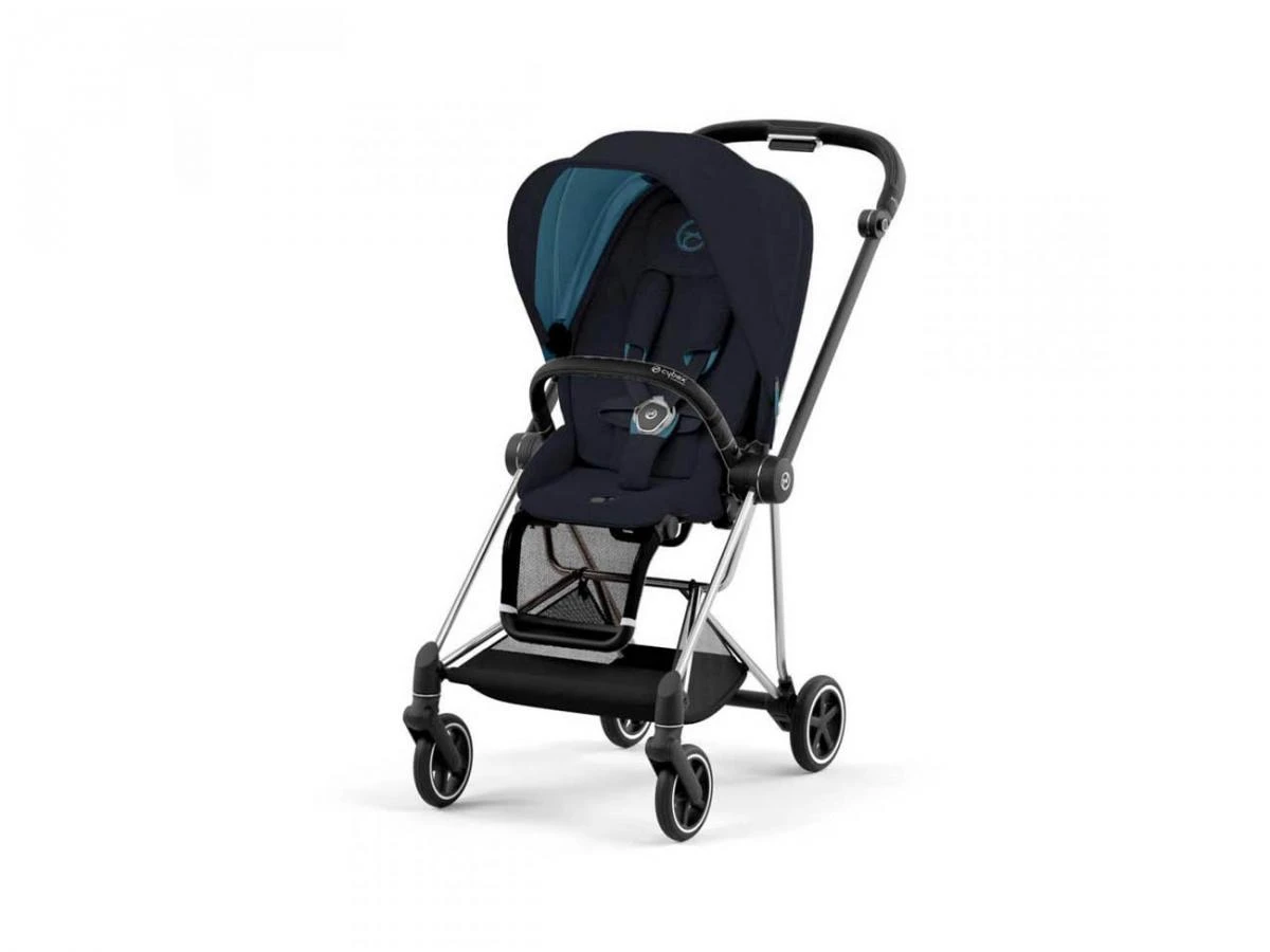 CYBEX BU564 - Poussette MIOS 3 Châssis Chrome Noir Habillage Midnight Blue 1 CYBEX BU564 - Poussette MIOS 3 Châssis Chrome Noir Habillage Midnight Blue