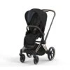 CYBEX BU566 - Poussette PRIAM 4 Châssis Rose Gold Habillage Deep Black