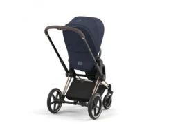 CYBEX BU574 - Poussette PRIAM 4 Châssis Rose Gold Habillage Nautical Blue -Poussette Promotion Boutique cybex bu574 poussette priam 4 chassis rose gold habillage nautical blue 1600 3