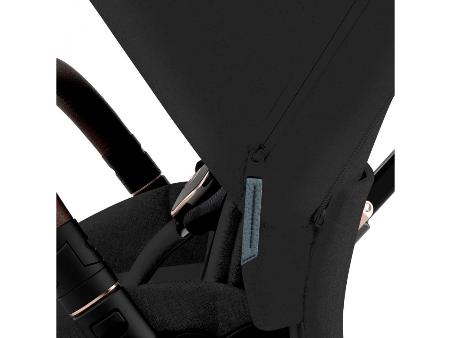 CYBEX BU578 - Poussette PRIAM 4 Châssis Rose Gold Habillage Stardust Black Plus (Tissu Premium) 8 CYBEX BU578 - Poussette PRIAM 4 Châssis Rose Gold Habillage Stardust Black Plus (Tissu Premium) – Image 8