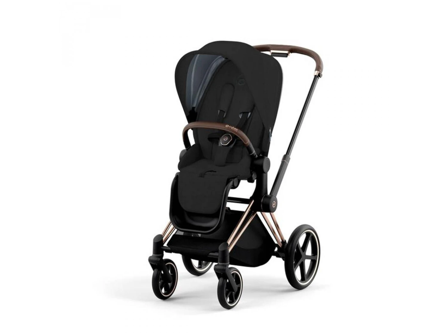 CYBEX BU578 - Poussette PRIAM 4 Châssis Rose Gold Habillage Stardust Black Plus (Tissu Premium) 1 CYBEX BU578 - Poussette PRIAM 4 Châssis Rose Gold Habillage Stardust Black Plus (Tissu Premium)