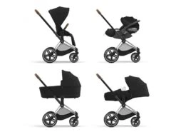 CYBEX BU581 - Poussette PRIAM 4 Châssis Chrome Marron Habillage Stardust Black Plus -Poussette Promotion Boutique cybex bu581 poussette priam 4 chassis chrome marron habillage stardust black plus 1600 7