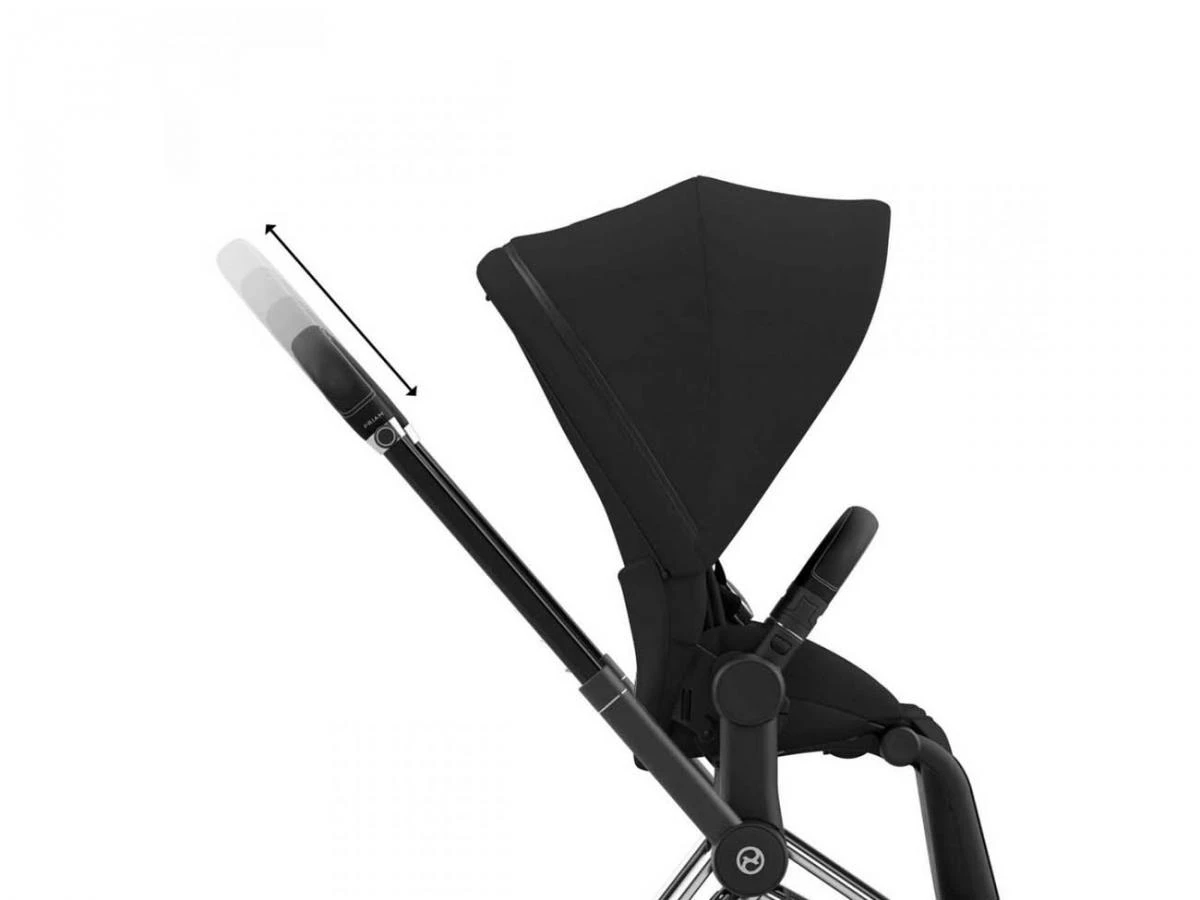 CYBEX BU588 - Poussette PRIAM 4 Châssis Chrome Noir Habillage Midnight Blue Plus 3 CYBEX BU588 - Poussette PRIAM 4 Châssis Chrome Noir Habillage Midnight Blue Plus – Image 3