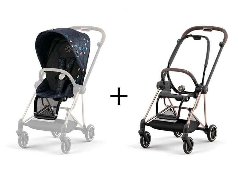 CYBEX BU591 - Poussette MIOS 3 Châssis Rose Gold Habillage Jewels Of Nature 2 CYBEX BU591 - Poussette MIOS 3 Châssis Rose Gold Habillage Jewels Of Nature – Image 2