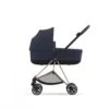 CYBEX BU599 - Poussette MIOS 3 Châssis Rose Gold Nacelle Midnight Blue Platinum