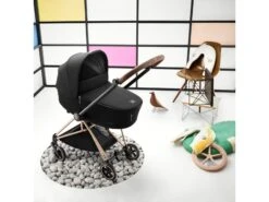 CYBEX BU600 - Poussette MIOS 3 Châssis Rose Gold Nacelle Manhattan Grey Platinum -Poussette Promotion Boutique cybex bu600 poussette mios 3 chassis rose gold nacelle manhattan grey platinum 1600 2