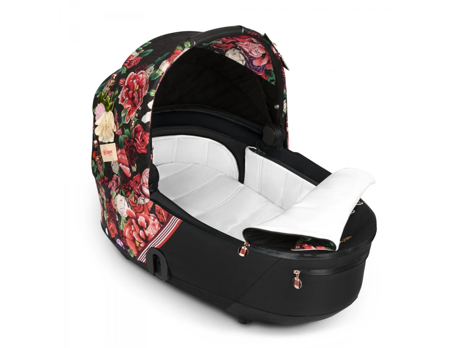 CYBEX BU609 - Poussette MIOS 3 Châssis Rose Gold Nacelle Spring Blossom Dark Platinum 3 CYBEX BU609 - Poussette MIOS 3 Châssis Rose Gold Nacelle Spring Blossom Dark Platinum – Image 3