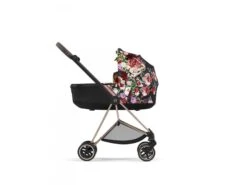 CYBEX BU609 - Poussette MIOS 3 Châssis Rose Gold Nacelle Spring Blossom Dark Platinum