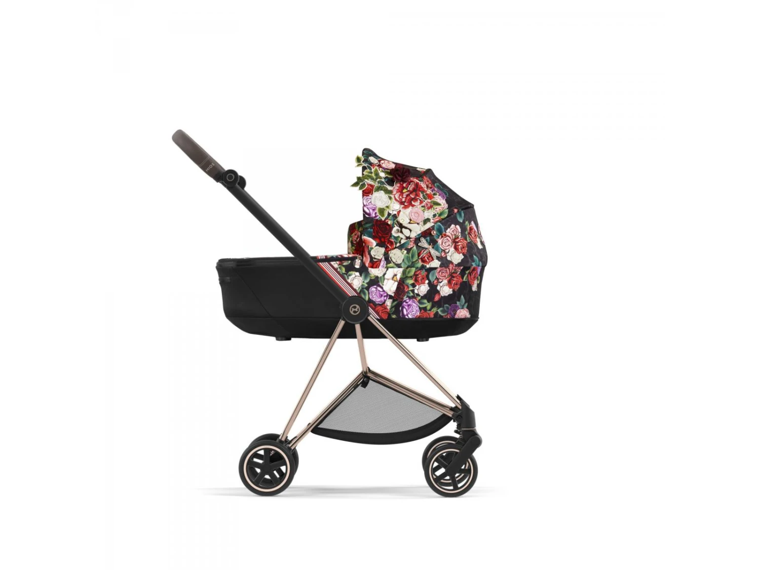 CYBEX BU609 - Poussette MIOS 3 Châssis Rose Gold Nacelle Spring Blossom Dark Platinum 1 CYBEX BU609 - Poussette MIOS 3 Châssis Rose Gold Nacelle Spring Blossom Dark Platinum