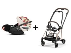CYBEX BU622 - Poussette MIOS 3 Châssis Rose Gold Cloud Z2 Spring Blossom Light Platinum
