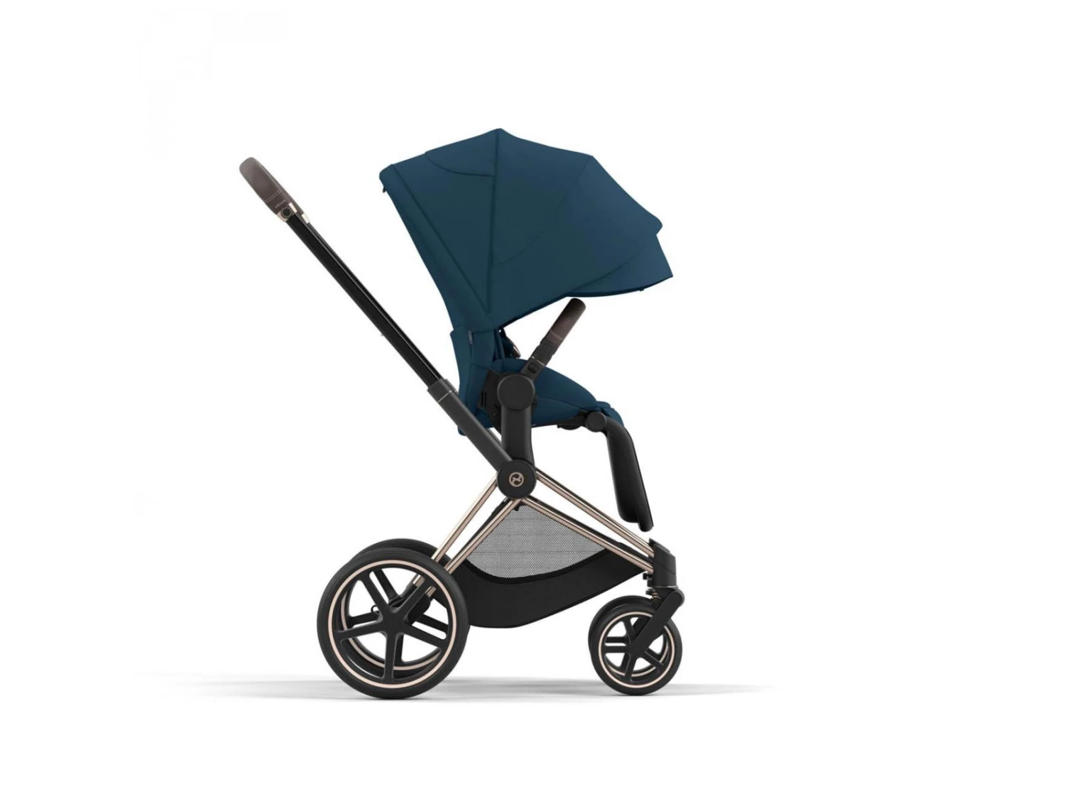 CYBEX BU630 - Poussette PRIAM 4 Châssis Rose Gold Habillage Mountain Blue 4 CYBEX BU630 - Poussette PRIAM 4 Châssis Rose Gold Habillage Mountain Blue – Image 4