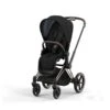 CYBEX BU632 - Poussette PRIAM 4 Châssis Rose Gold Habillage Onyx Black (matière Recyclé)