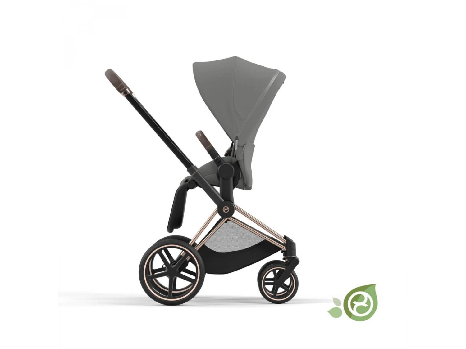 CYBEX BU634 - Poussette PRIAM 4 Châssis Rose Gold Habillage Pearl Grey (matière Recyclé) 3 CYBEX BU634 - Poussette PRIAM 4 Châssis Rose Gold Habillage Pearl Grey (matière Recyclé) – Image 3
