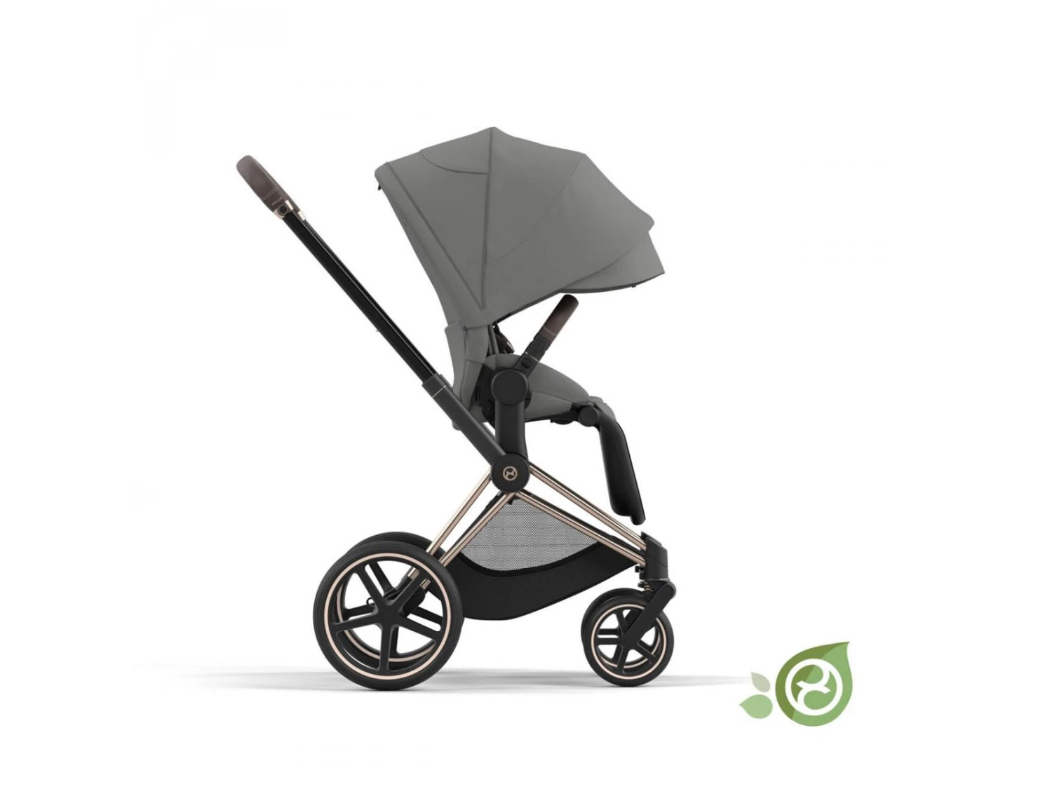 CYBEX BU634 - Poussette PRIAM 4 Châssis Rose Gold Habillage Pearl Grey (matière Recyclé) 4 CYBEX BU634 - Poussette PRIAM 4 Châssis Rose Gold Habillage Pearl Grey (matière Recyclé) – Image 4