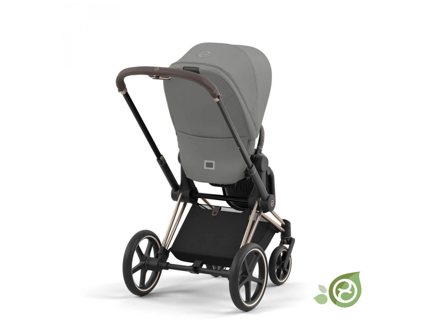 CYBEX BU634 - Poussette PRIAM 4 Châssis Rose Gold Habillage Pearl Grey (matière Recyclé) 6 CYBEX BU634 - Poussette PRIAM 4 Châssis Rose Gold Habillage Pearl Grey (matière Recyclé) – Image 6