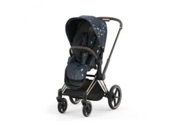 CYBEX BU640 - Poussette PRIAM 4 Châssis Rose Gold Habillage Jewels Of Nature