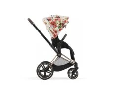 CYBEX BU644 - Poussette PRIAM 4 Châssis Rose Gold Habillage Spring Blossom Light -Poussette Promotion Boutique cybex bu644 poussette priam 4 chassis rose gold habillage spring blossom light 1600 1