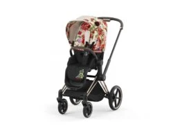 CYBEX BU644 - Poussette PRIAM 4 Châssis Rose Gold Habillage Spring Blossom Light