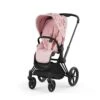 CYBEX BU650 - Poussette PRIAM 4 Châssis Rose Gold Habillage Simply Flowers Pale Blush