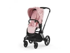 CYBEX BU650 - Poussette PRIAM 4 Châssis Rose Gold Habillage Simply Flowers Pale Blush