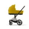 CYBEX BU660 - Poussette PRIAM 4 Châssis Rose Gold Nacelle Mustard Yellow
