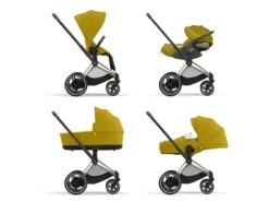 CYBEX BU660 - Poussette PRIAM 4 Châssis Rose Gold Nacelle Mustard Yellow -Poussette Promotion Boutique cybex bu660 poussette priam 4 chassis rose gold nacelle mustard yellow 1600 2