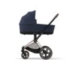 CYBEX BU676 - Poussette PRIAM 4 Châssis Rose Gold Nacelle Midnight Blue Plus (Tissu Premium)