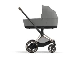 CYBEX BU682 - Poussette PRIAM 4 Châssis Rose Gold Nacelle Pearl Grey (matière Recyclé)