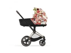 CYBEX BU690 - Poussette PRIAM 4 Châssis Rose Gold Nacelle Spring Blossom Light