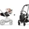 BU718 - Poussette PRIAM 4 Châssis Rose Gold Cloud Z2 Spring Blossom Light - Cybex Platinum