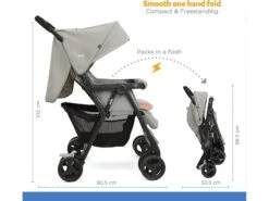 Joie J-S1217AENNM000 - Poussette Double Aire Twin Nectar & Mineral -Poussette Promotion Boutique joie j s1217aennm000 poussette double aire twin nectar mineral 1600 1